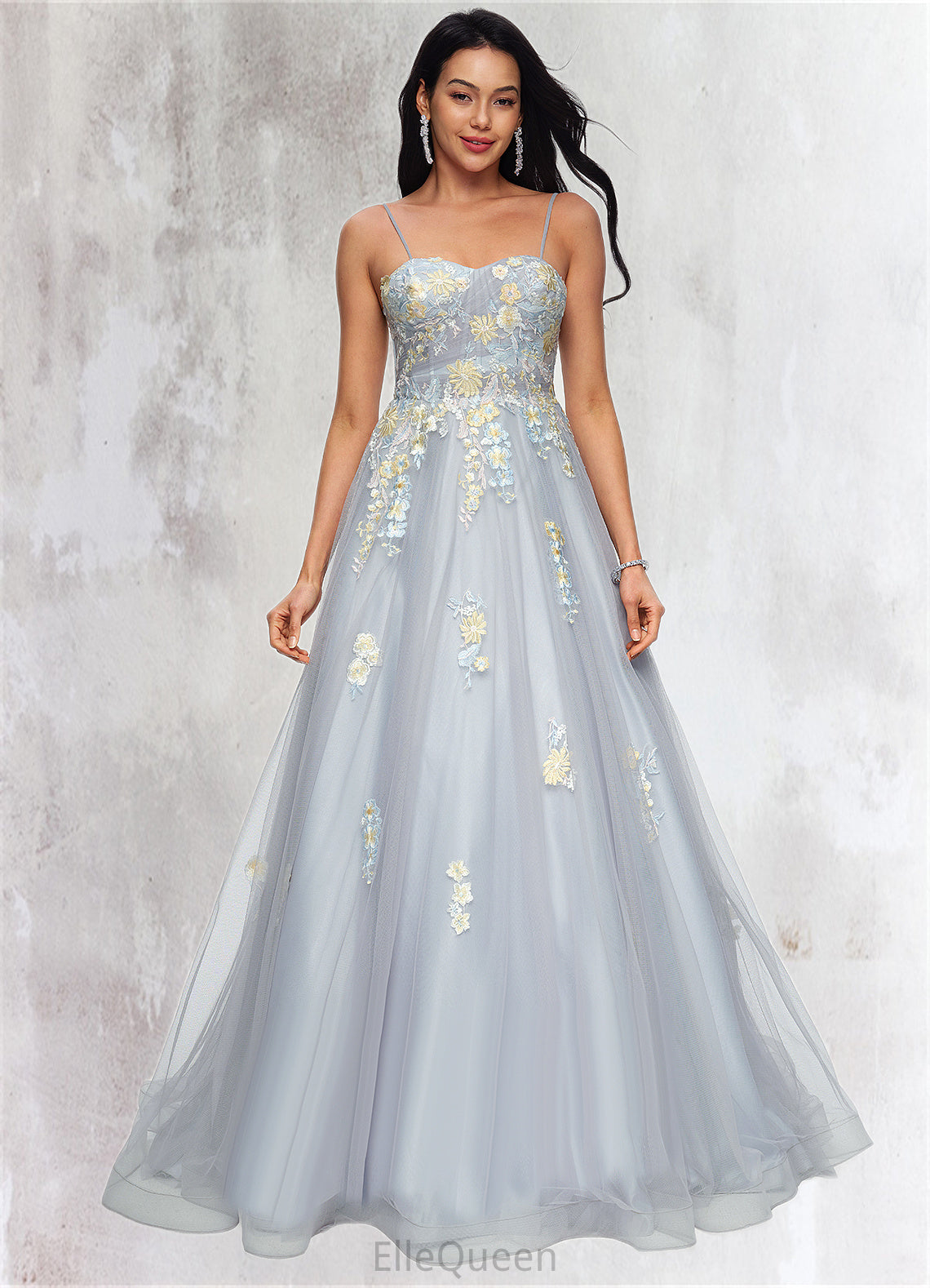 Savanah Ball-Gown/Princess Sweetheart Sweep Train Tulle Prom Dresses With Pleated DGP0022192