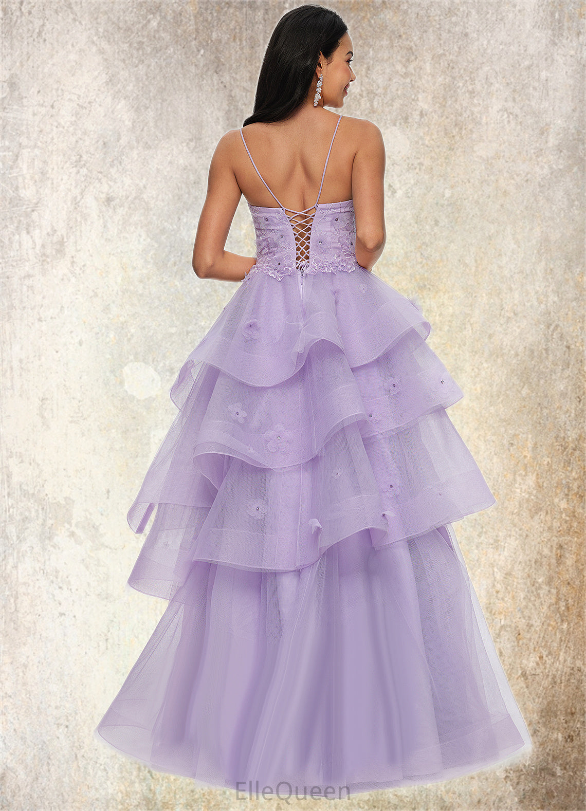 Leilani Ball-Gown/Princess Sweetheart Floor-Length Tulle Prom Dresses With Beading Sequins DGP0022204