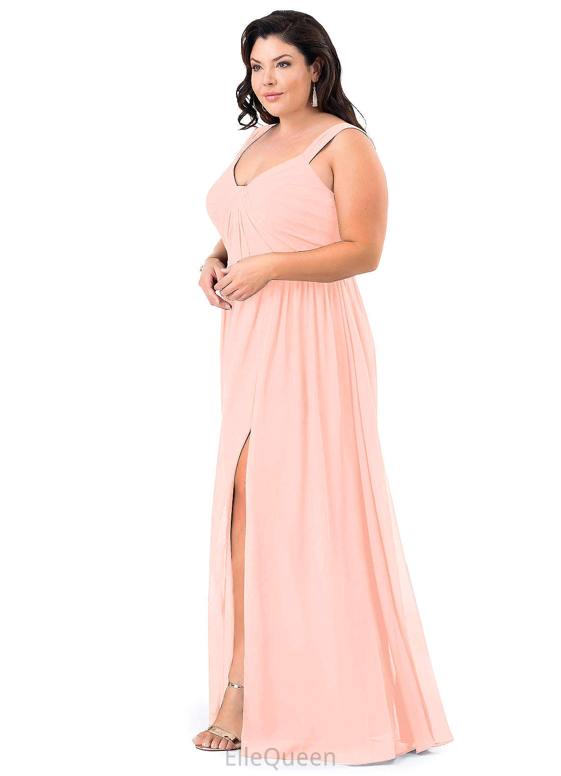 Braelyn Sleeveless Knee Length Halter Natural Waist A-Line/Princess Bridesmaid Dresses