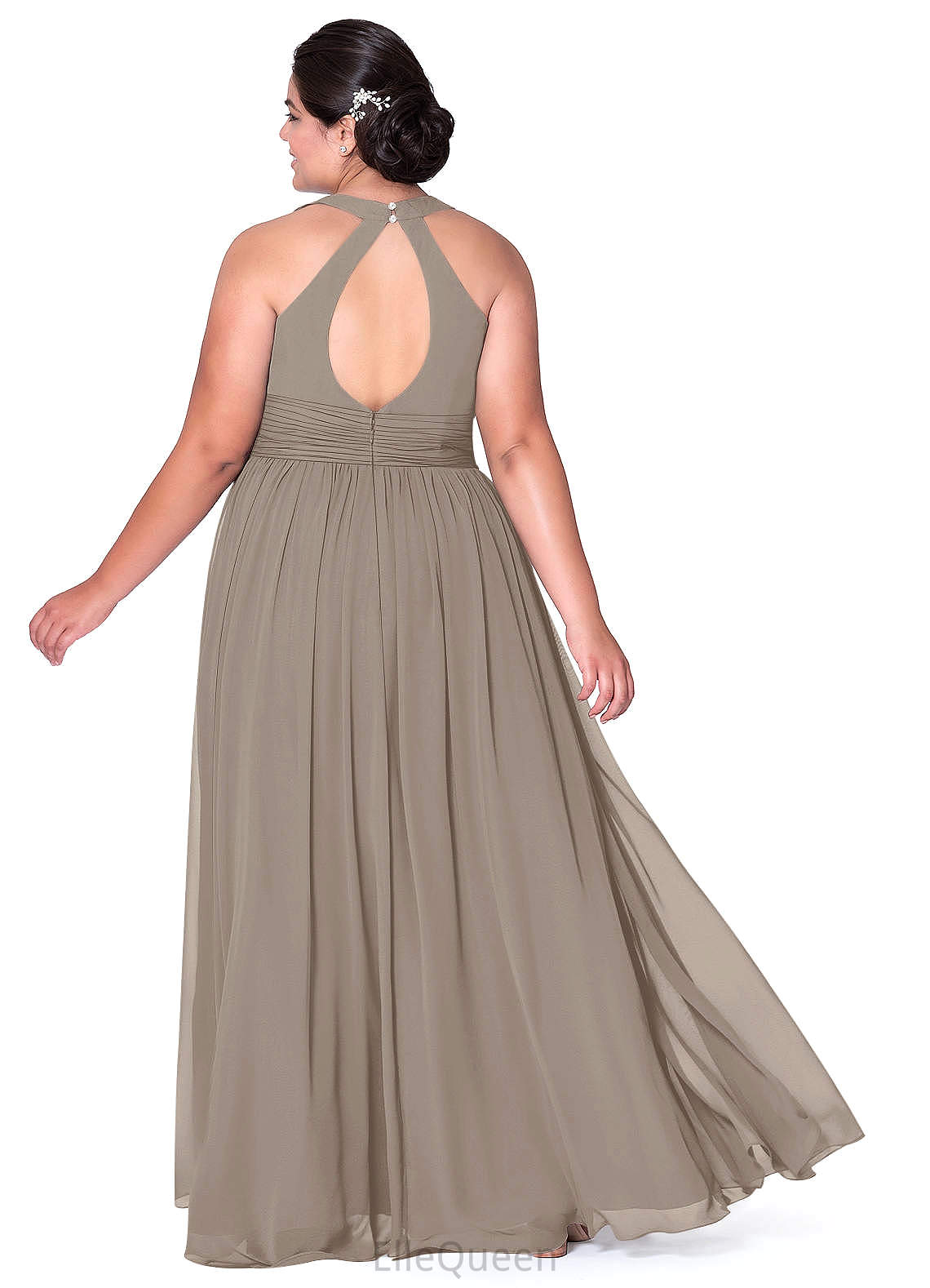 Keyla A-Line/Princess Floor Length Sleeveless Natural Waist Bridesmaid Dresses