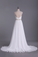 Wedding Dresses Straps Court Train With Ruffles & Beads