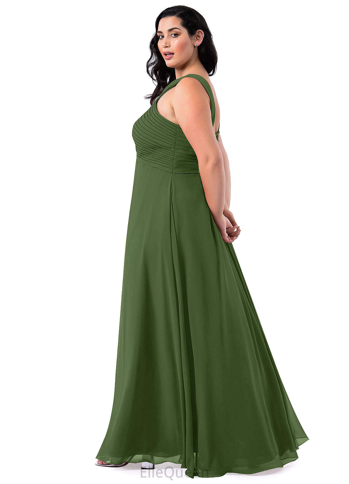 Rowan Sleeveless V-Neck Natural Waist A-Line/Princess Floor Length Bridesmaid Dresses