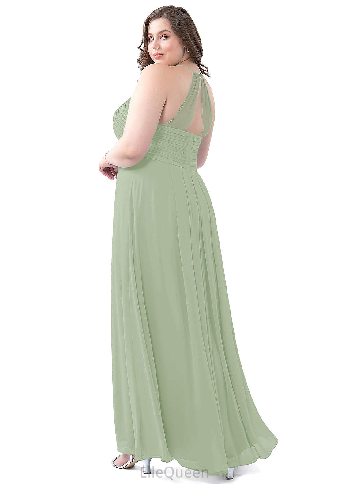 Callie Floor Length Natural Waist Straps A-Line/Princess Sleeveless Bridesmaid Dresses