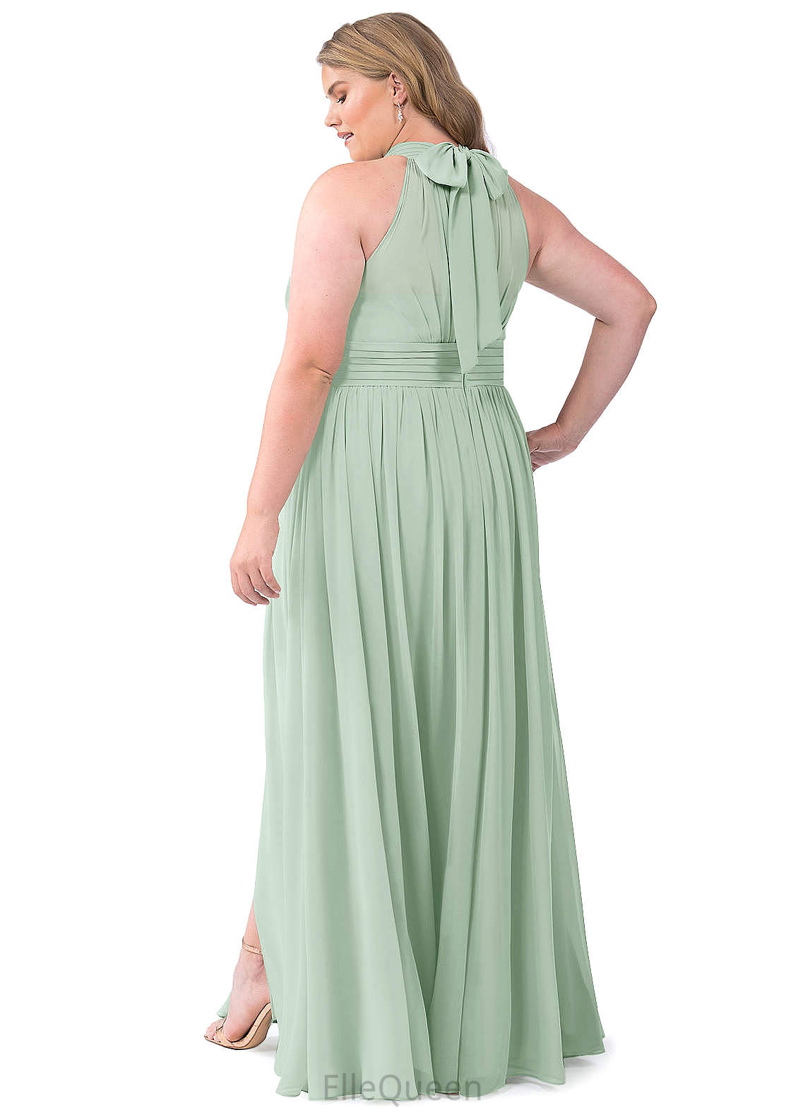 Brenna A-Line/Princess Sleeveless Natural Waist Spaghetti Staps Floor Length Bridesmaid Dresses