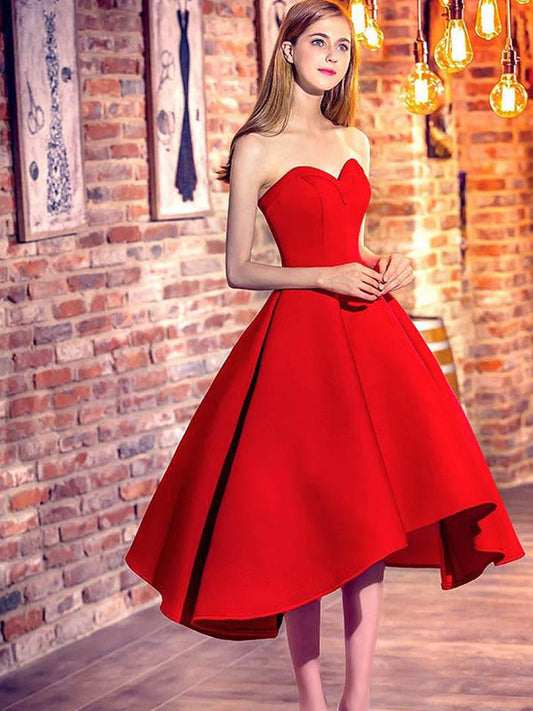 2024 Ball Gown Sweetheart Sleeveless Lace Jenny Homecoming Dresses Up Tea-Length