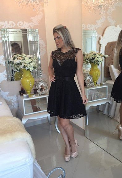 Jewel Cap Homecoming Dresses Adalynn A Line Lace Sleeve Sheer Pleated Appliques Elegant