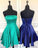 Strapless Backless Up Short A Line Lace Satin Gabriella Homecoming Dresses Pleated
