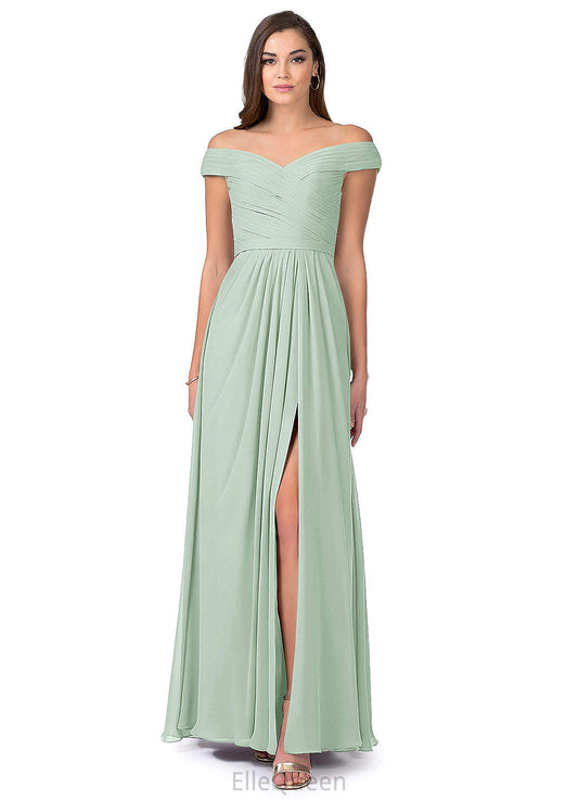 Brianna Straps Floor Length Natural Waist Sleeveless A-Line/Princess Bridesmaid Dresses