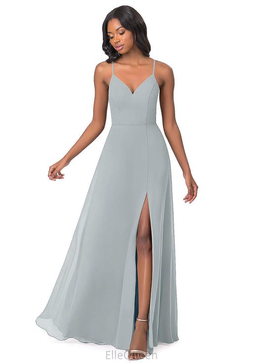 Catalina Spaghetti Staps A-Line/Princess Tea Length Natural Waist Sleeveless Bridesmaid Dresses