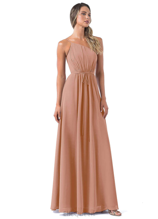 Laylah A-Line/Princess V-Neck High Low Empire Waist Sleeveless Bridesmaid Dresses