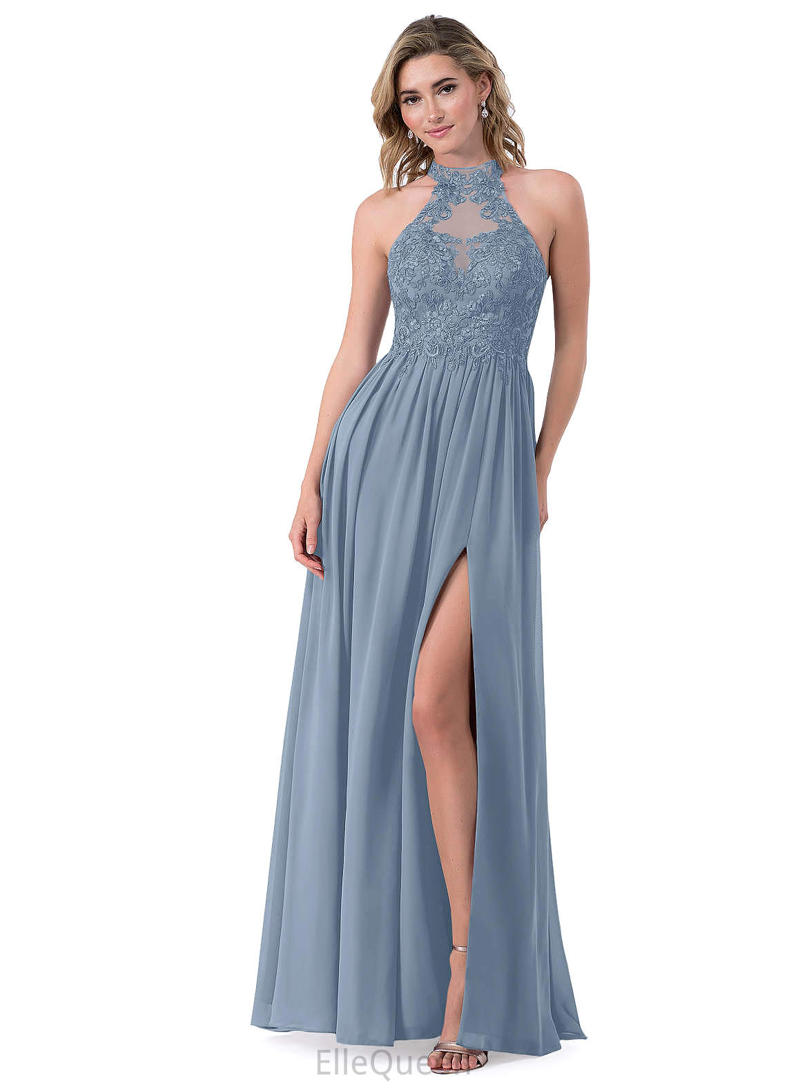 Stella Spaghetti Staps Trumpet/Mermaid Floor Length Sleeveless Natural Waist Bridesmaid Dresses