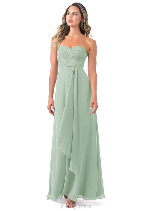 Quintina Natural Waist Floor Length A-Line/Princess Sleeveless Halter Bridesmaid Dresses