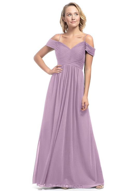 Kiersten Scoop Natural Waist Floor Length A-Line/Princess Sleeveless Bridesmaid Dresses