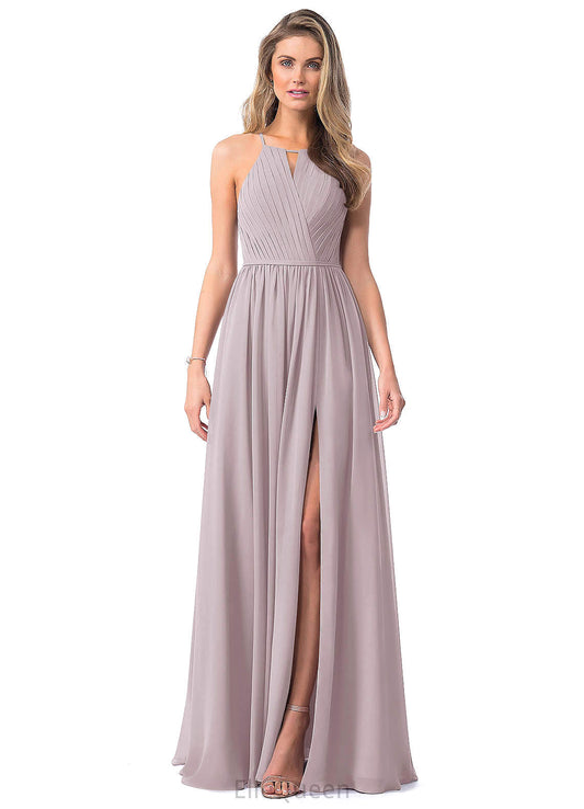 Arely A-Line/Princess Floor Length Natural Waist Sleeveless V-Neck Bridesmaid Dresses