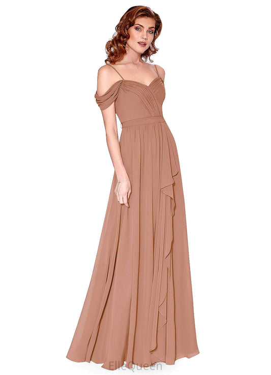 Lilianna Floor Length Sleeveless Spaghetti Staps Empire Waist A-Line/Princess Bridesmaid Dresses