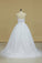 2022 New Arrival Strapless With Applique And Sash Tulle Court Train Wedding Dresses