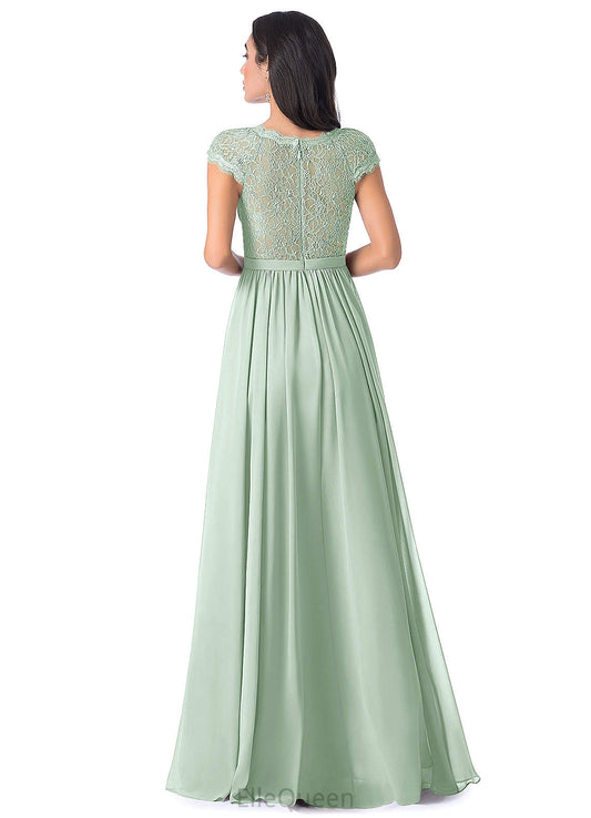 Kathy Spaghetti Staps Satin Trumpet/Mermaid Natural Waist Floor Length Sleeveless Bridesmaid Dresses