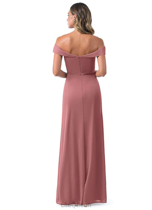Brenna Sleeveless Floor Length A-Line/Princess V-Neck Natural Waist Bridesmaid Dresses