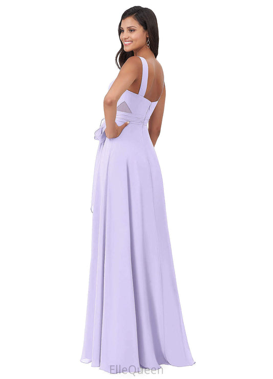 Madelynn Sleeveless Natural Waist A-Line/Princess Straps Floor Length Bridesmaid Dresses