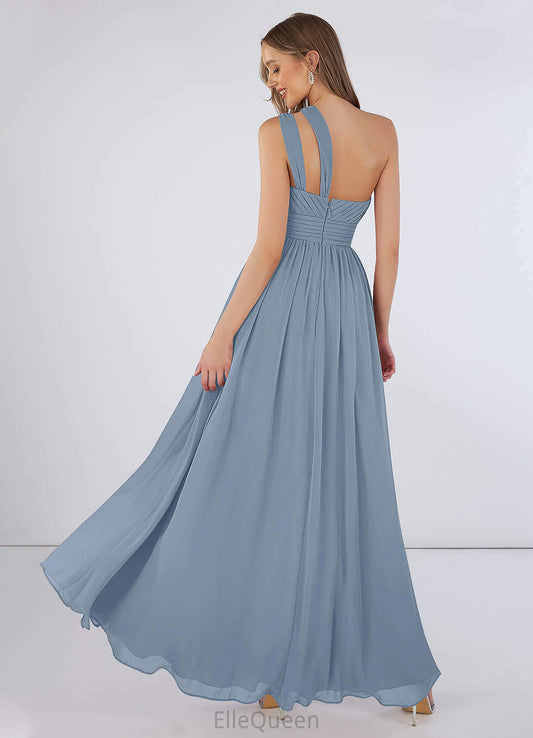 Marcia Spaghetti Staps A-Line/Princess Empire Waist Floor Length Sleeveless Bridesmaid Dresses