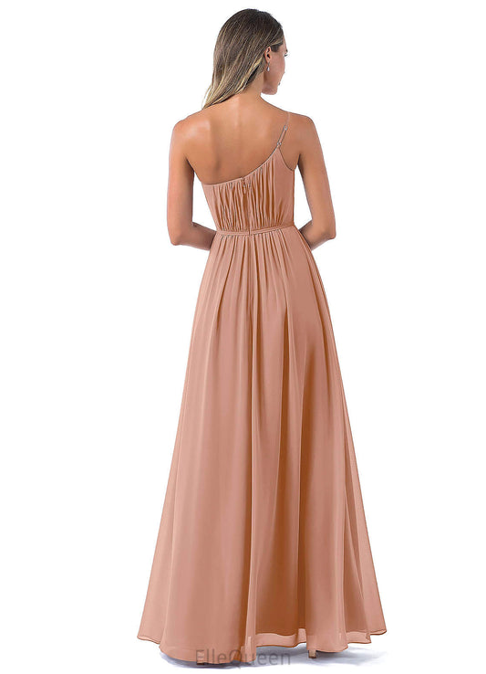 Laylah A-Line/Princess V-Neck High Low Empire Waist Sleeveless Bridesmaid Dresses