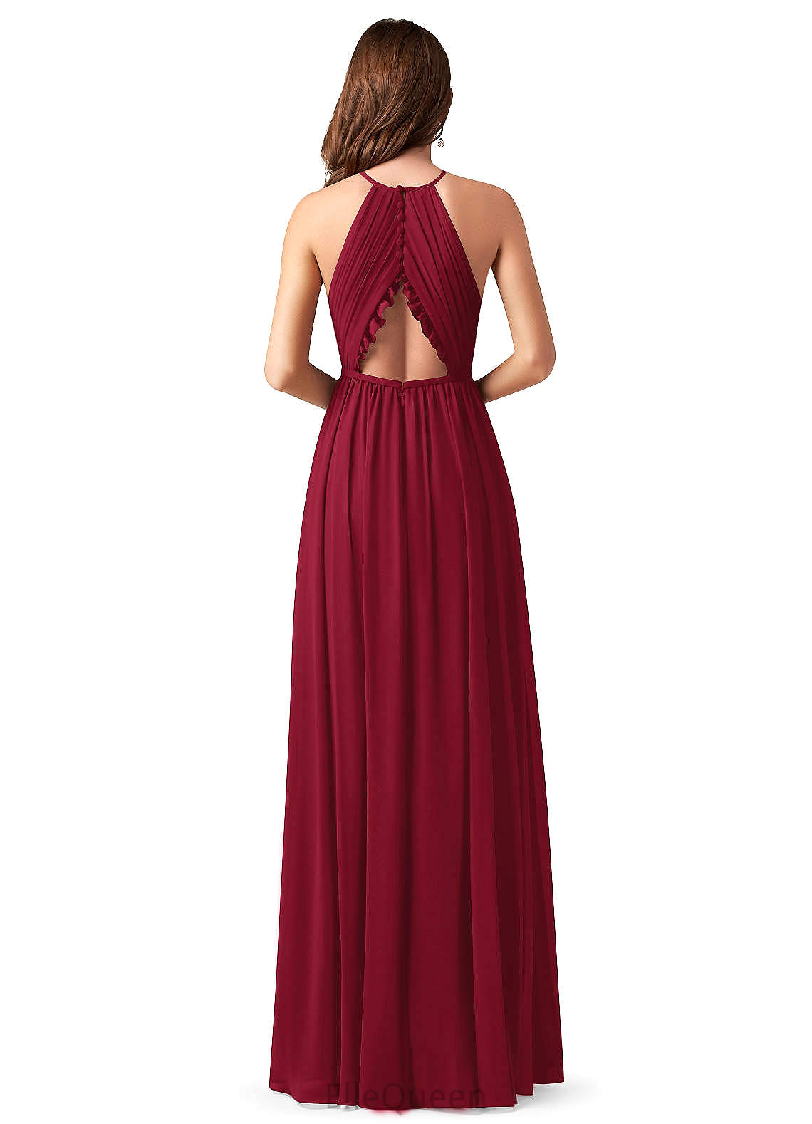 Aileen Trumpet/Mermaid Spaghetti Staps Sleeveless Natural Waist High Low Bridesmaid Dresses