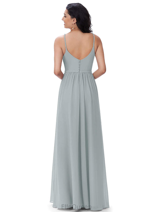 Tori Spaghetti Staps High Low Sleeveless A-Line/Princess Natural Waist Bridesmaid Dresses