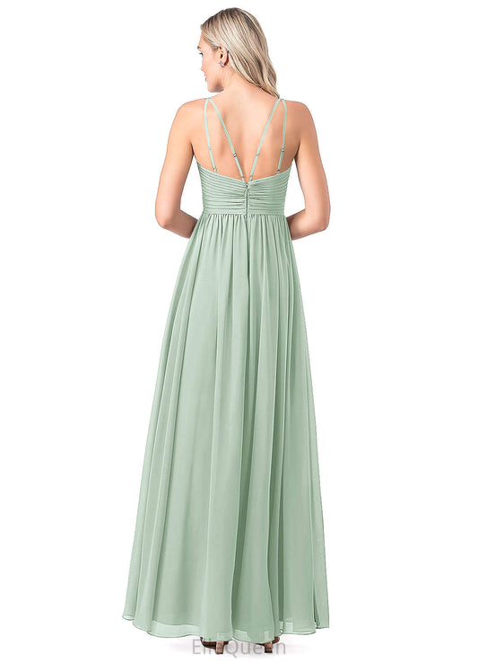 Sanai A-Line/Princess One Shoulder Natural Waist Sleeveless High Low Bridesmaid Dresses