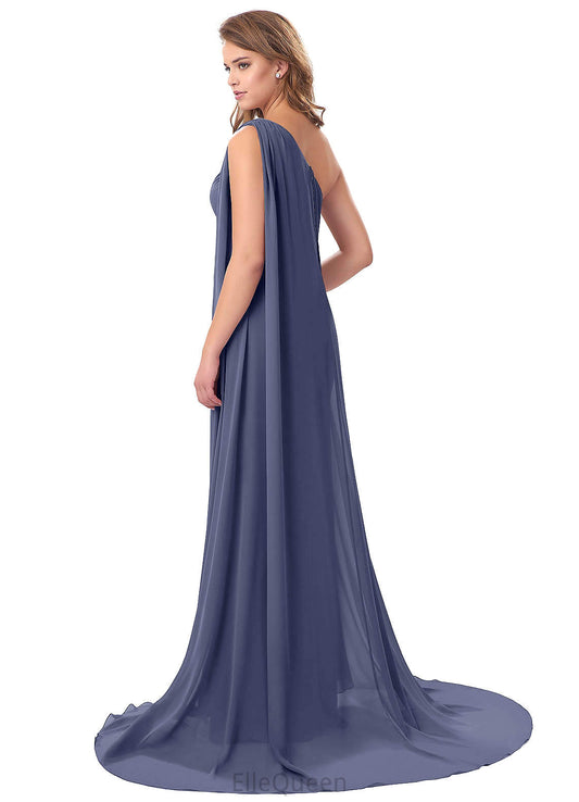 Ashlynn Floor Length V-Neck Natural Waist A-Line/Princess Sleeveless Bridesmaid Dresses