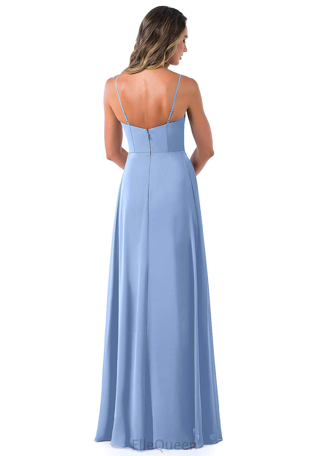 Kailey V-Neck Sleeveless Floor Length A-Line/Princess Natural Waist Bridesmaid Dresses