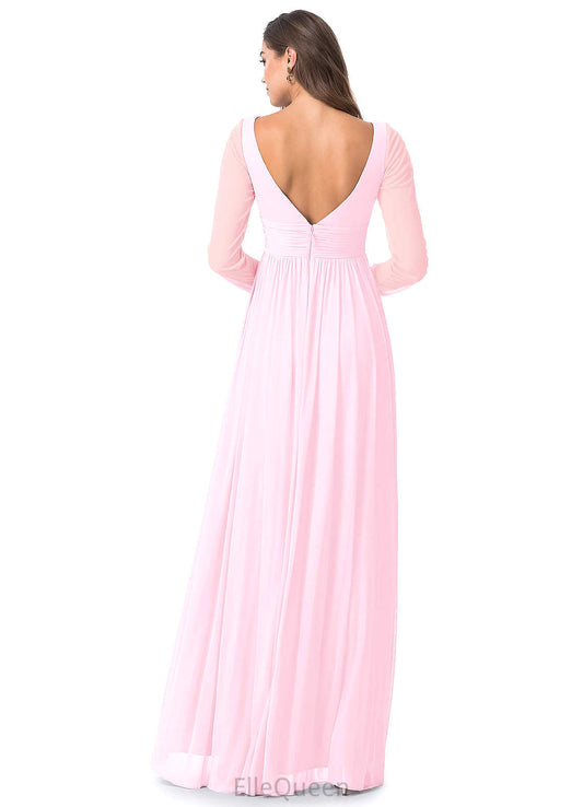 Adrienne A-Line/Princess Halter Sleeveless High Low Natural Waist Bridesmaid Dresses