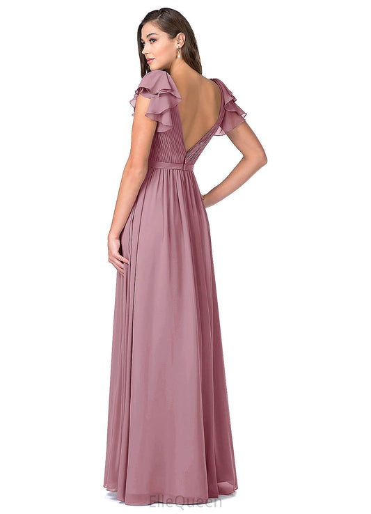 Cheyanne Sleeveless Natural Waist A-Line/Princess One Shoulder Floor Length Bridesmaid Dresses