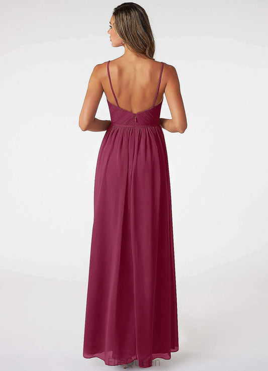 Marisol A-Line/Princess Natural Waist Scoop Floor Length Sleeveless Bridesmaid Dresses