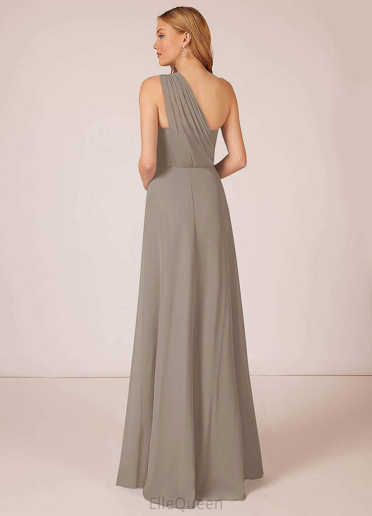 Ava V-Neck Sleeveless Natural Waist A-Line/Princess Floor Length Bridesmaid Dresses