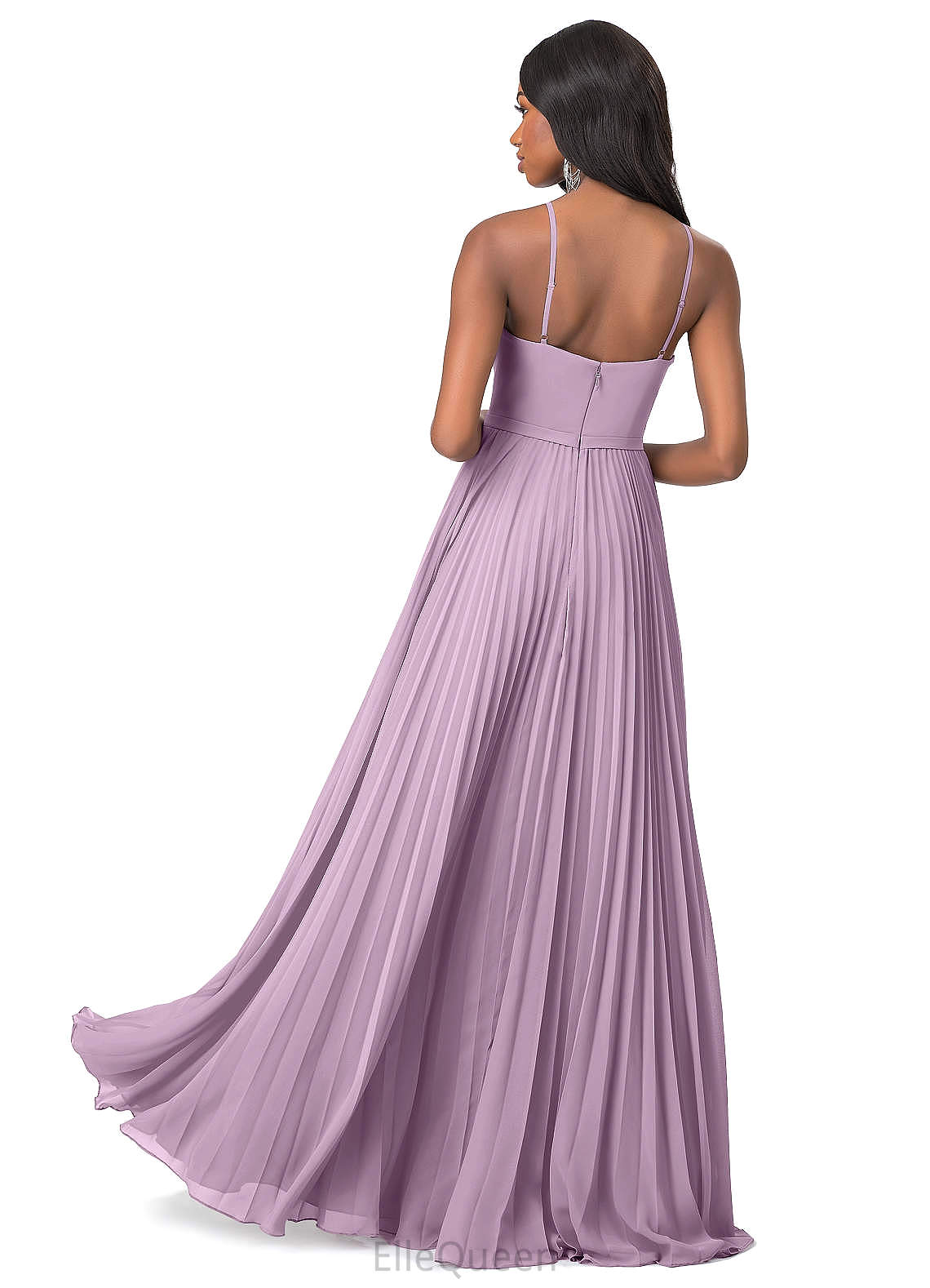 Meredith Natural Waist Knee Length Straps Sleeveless A-Line/Princess Bridesmaid Dresses