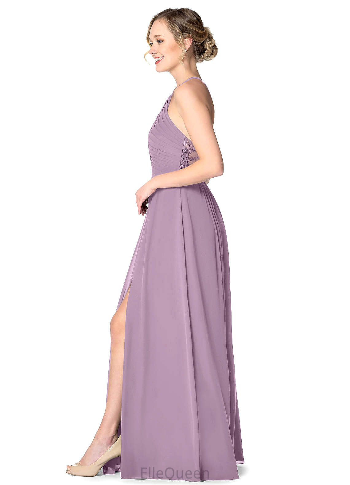 Alina Spaghetti Staps Natural Waist A-Line/Princess Sleeveless Floor Length Bridesmaid Dresses