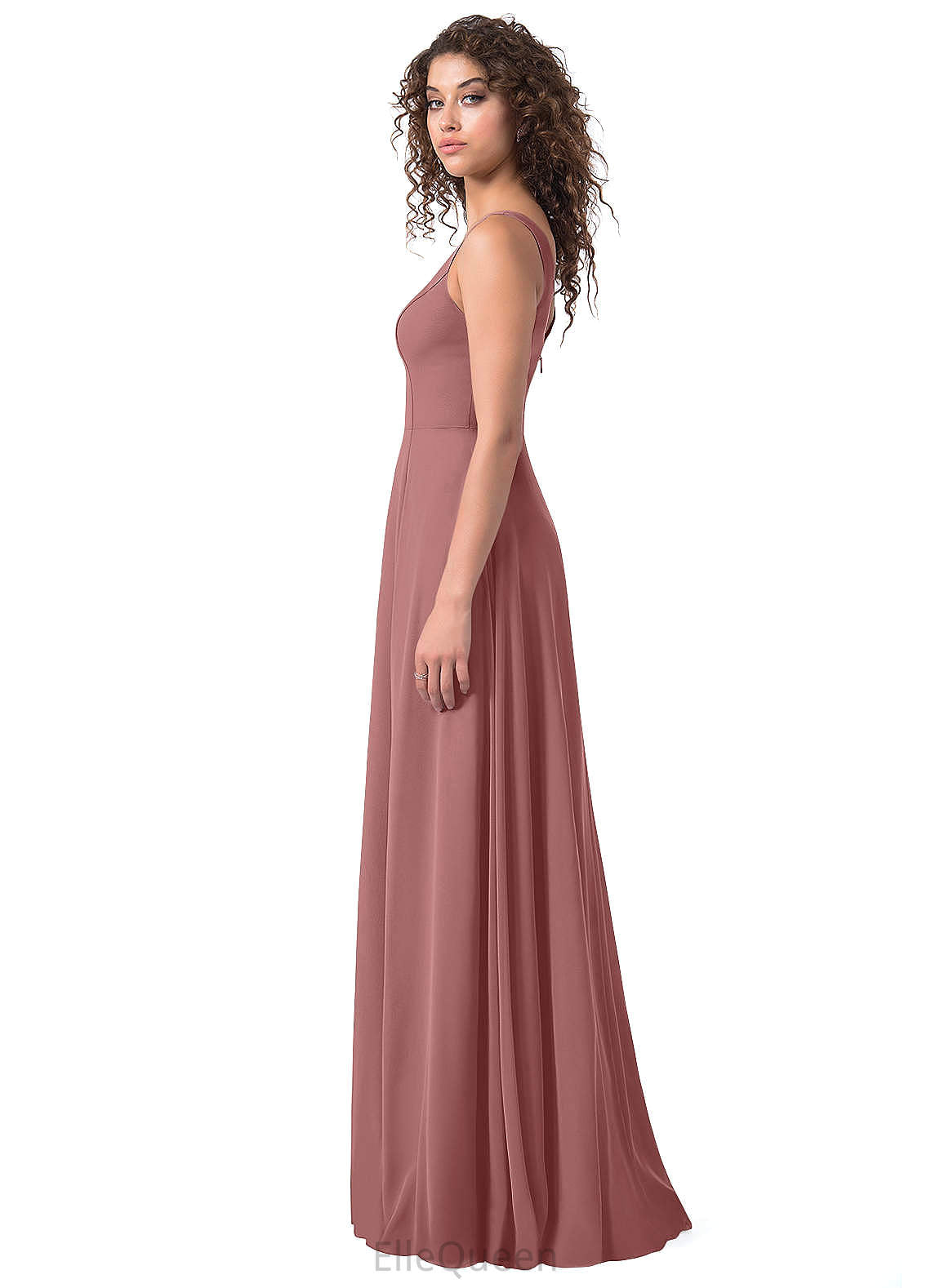 Meadow Straps A-Line/Princess Floor Length Sleeveless Natural Waist Bridesmaid Dresses