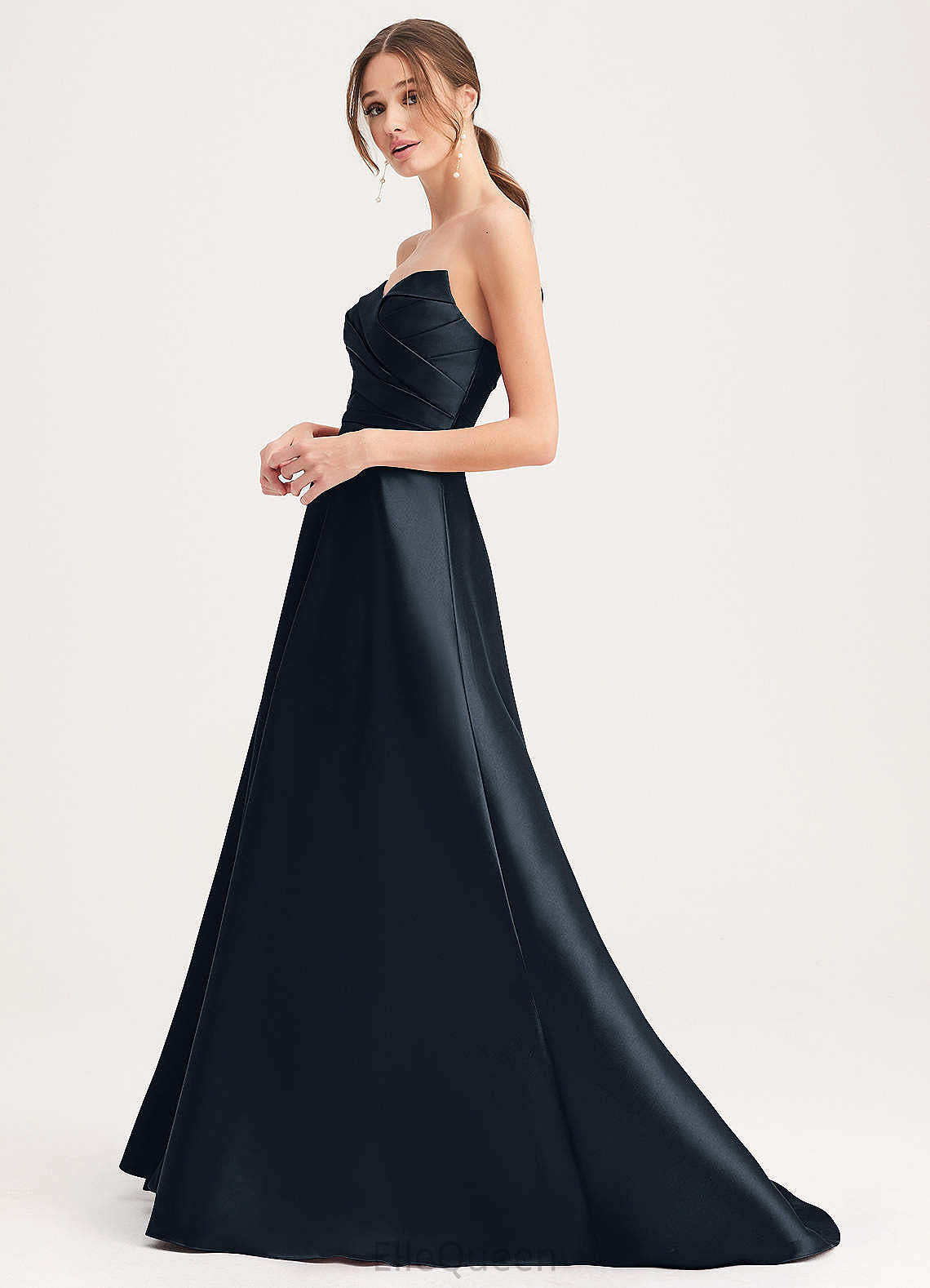 Tamara Knee Length One Shoulder Natural Waist Sleeveless A-Line/Princess Bridesmaid Dresses