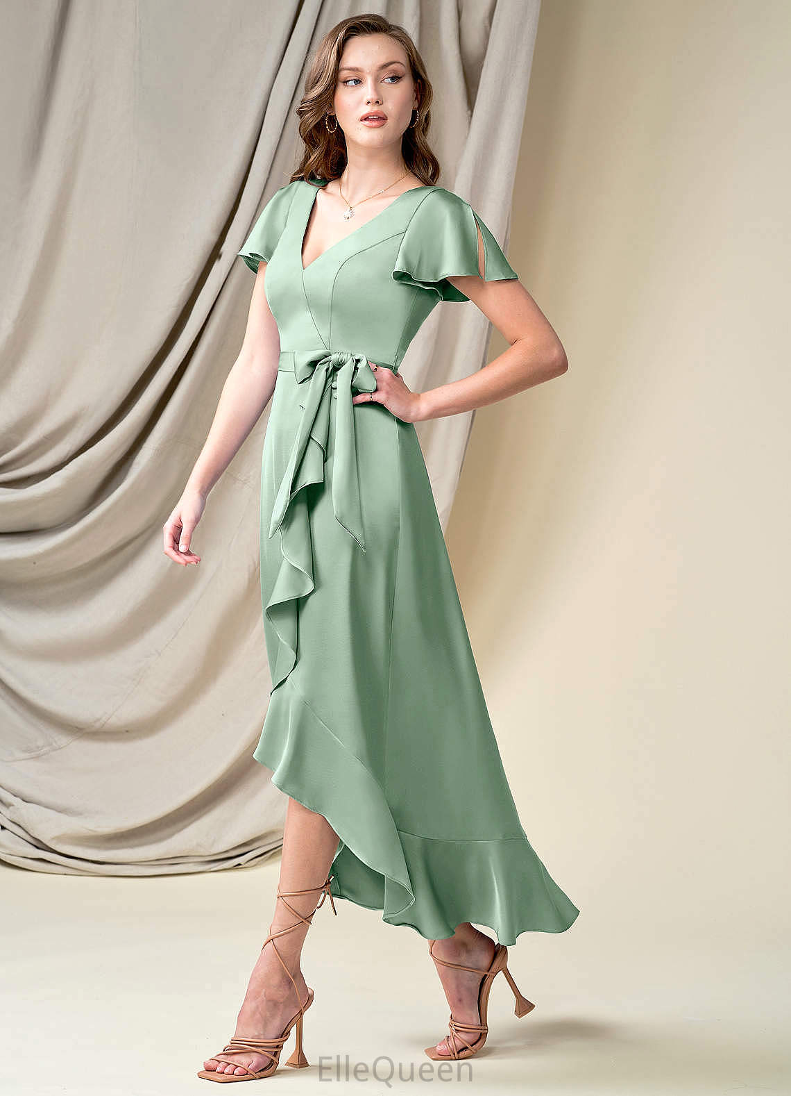 Kamari Sleeveless Scoop Floor Length Natural Waist A-Line/Princess Bridesmaid Dresses