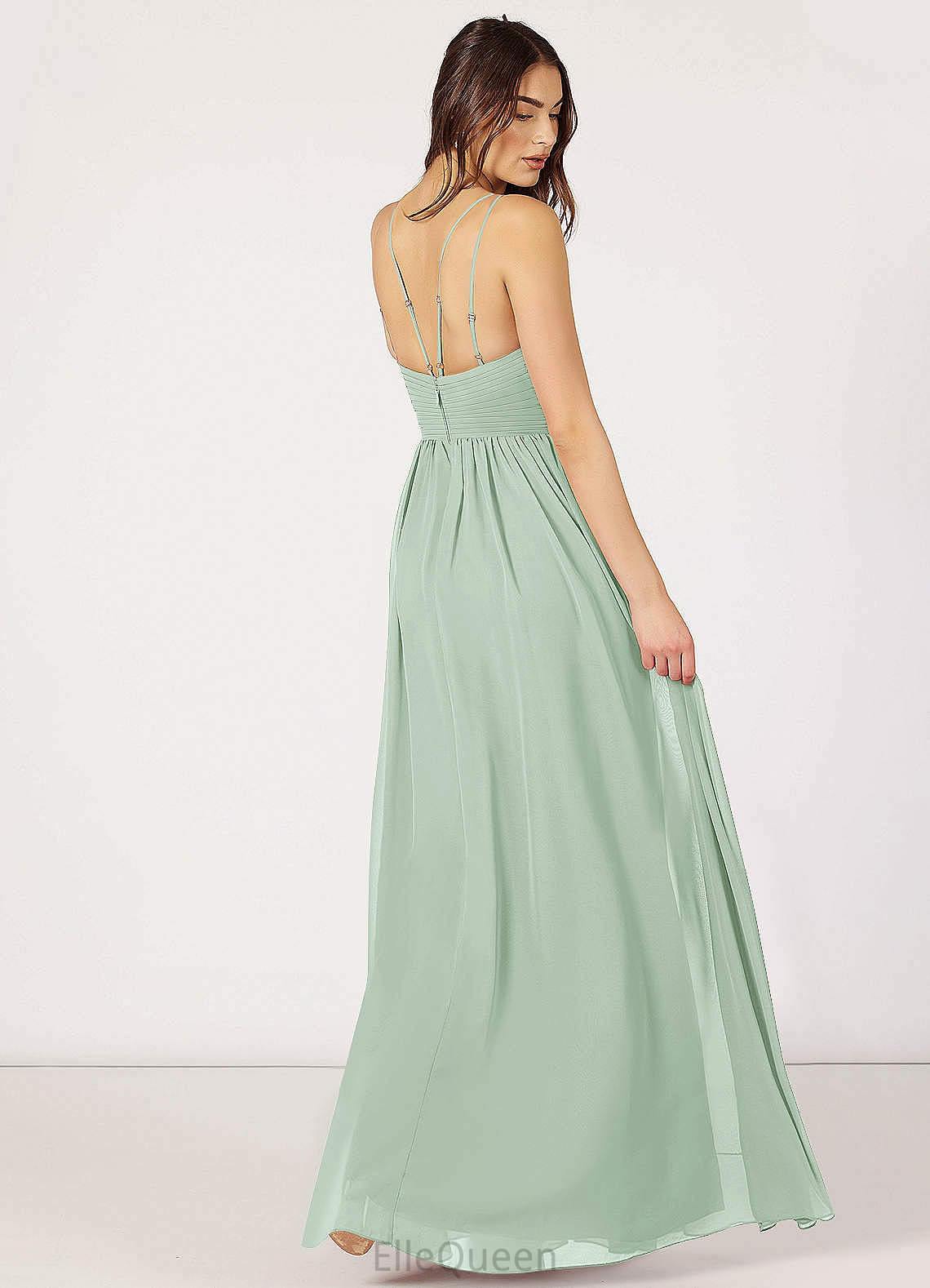 Heidi A-Line/Princess Natural Waist Sleeveless Floor Length Scoop Bridesmaid Dresses