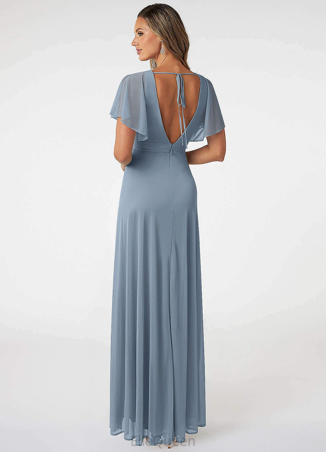Harmony Natural Waist Sleeveless Scoop A-Line/Princess Floor Length Bridesmaid Dresses