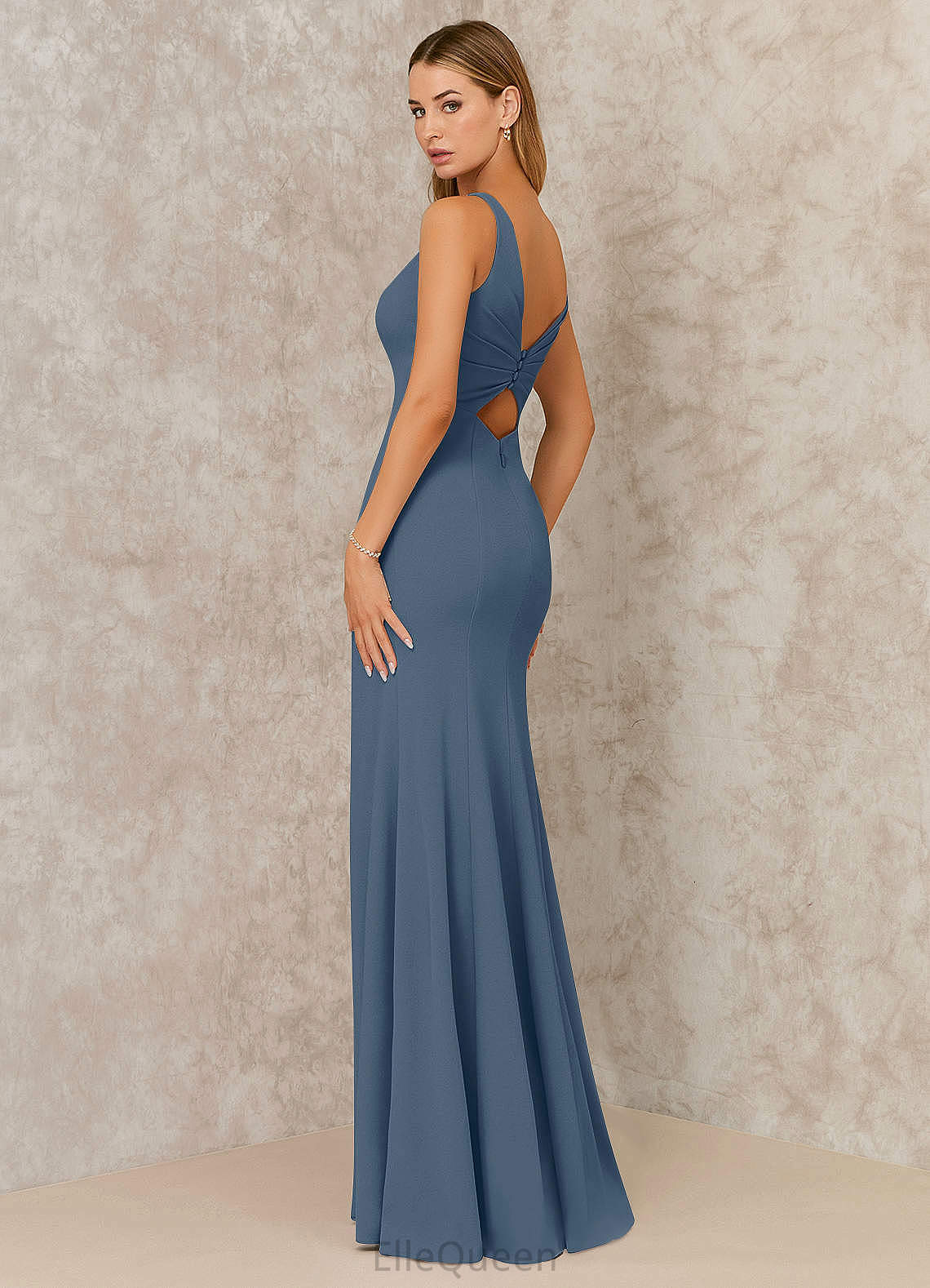 Jaylah Natural Waist One Shoulder Sleeveless Floor Length A-Line/Princess Bridesmaid Dresses