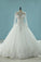 2022 Gorgeous Scoop Wedding Dresses Glitter Tulle With Beading Zipper Back Long Train