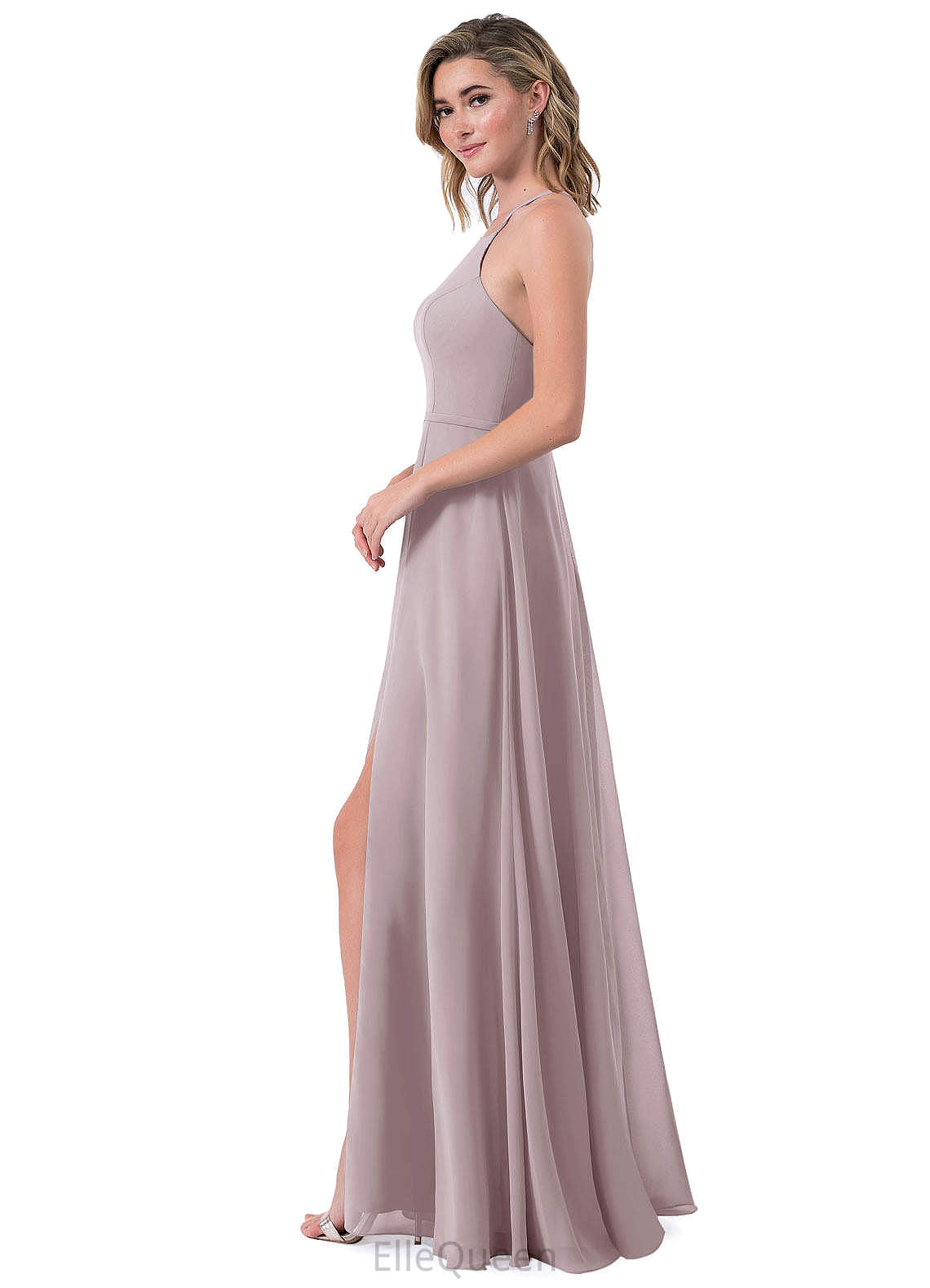 Kristina A-Line/Princess Natural Waist Sleeveless Floor Length Bridesmaid Dresses