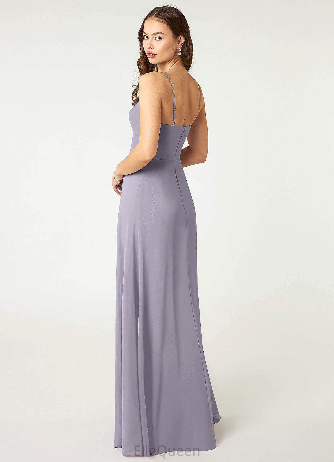 Corinne A-Line/Princess Knee Length Halter Sleeveless Natural Waist Bridesmaid Dresses