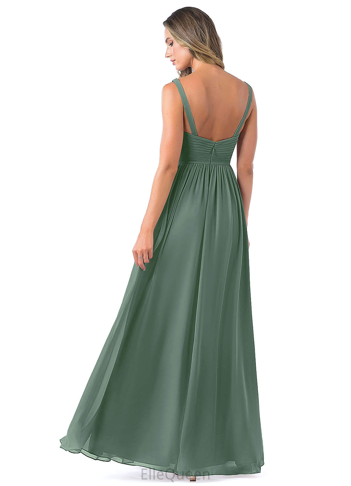 Addison Natural Waist Floor Length Scoop Sleeveless A-Line/Princess Bridesmaid Dresses