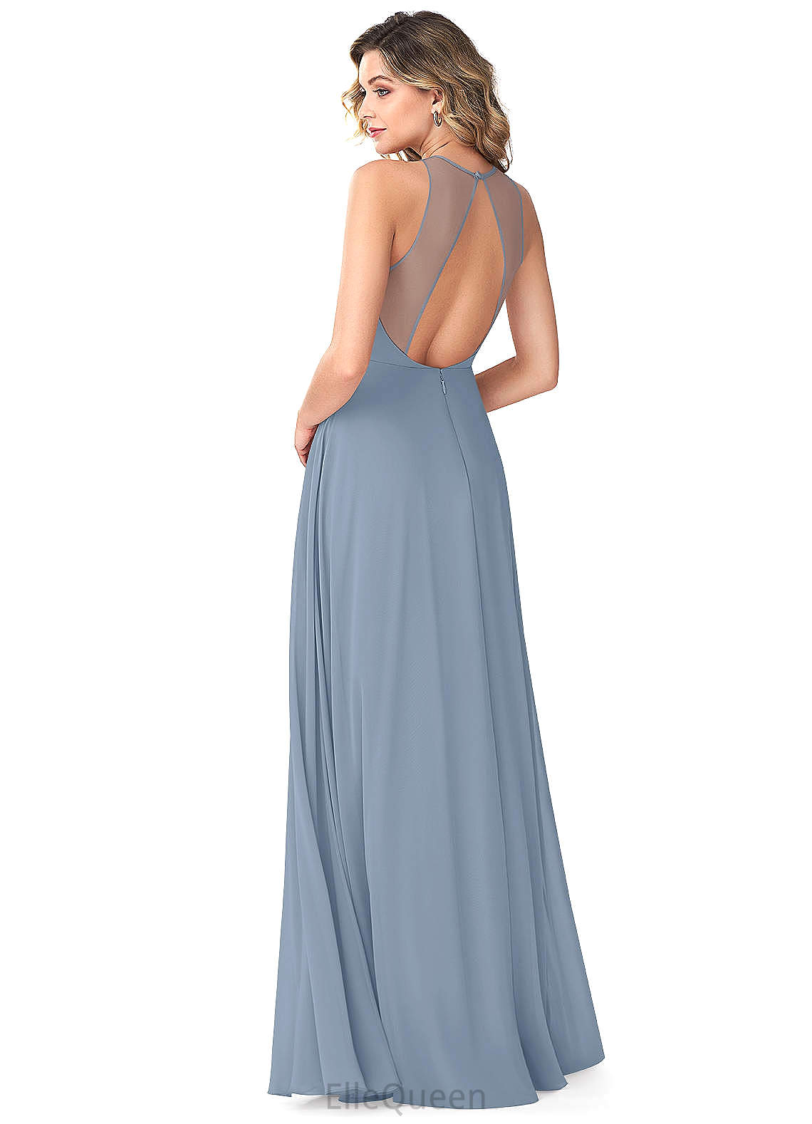 Gabrielle Trumpet/Mermaid Sleeveless Spaghetti Staps High Low Natural Waist Bridesmaid Dresses