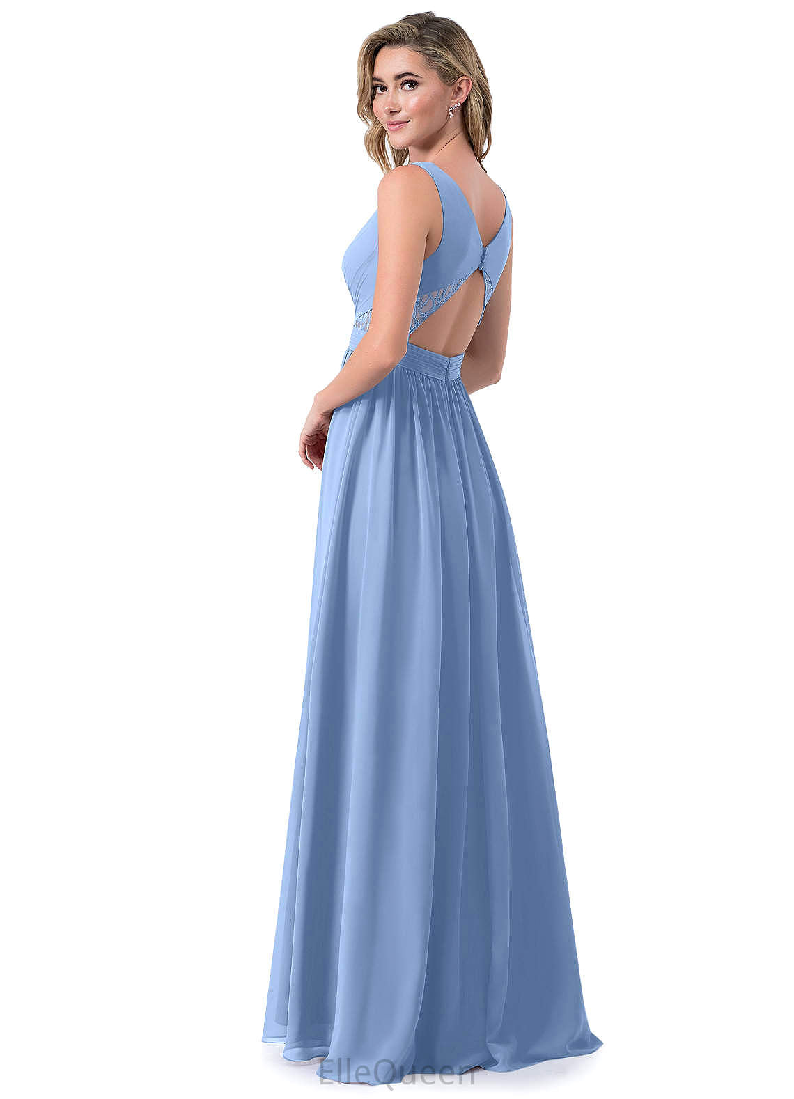 Sally Natural Waist Sleeveless Floor Length A-Line/Princess Scoop Bridesmaid Dresses