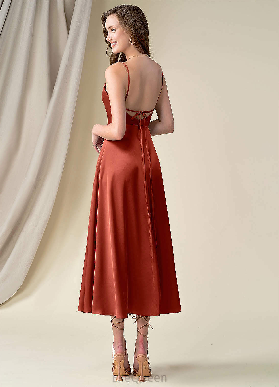 Brynlee Natural Waist Sleeveless Floor Length A-Line/Princess Straps Bridesmaid Dresses
