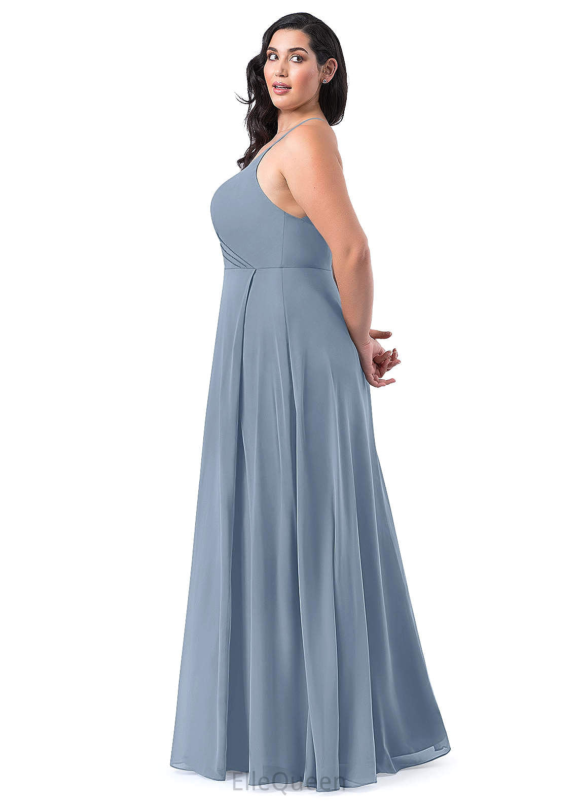 Gertrude Sleeveless Floor Length Scoop Natural Waist A-Line/Princess Bridesmaid Dresses